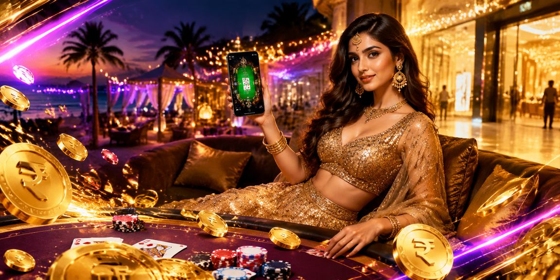 Teen Patti players in festive attire enjoying online card games in Goa