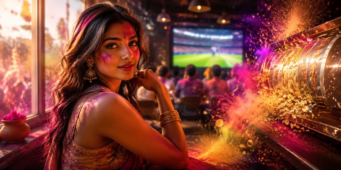 Celebrating Holi festival with cricket betting joy in India